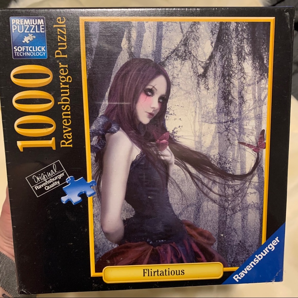 Flirtatious Ravensburger puzzle.